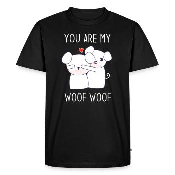 Couple Amour Couples La preuve de l’amour Cadeau - T-shirt Premium bio Homme - noir - Devant - Nico (187cm)