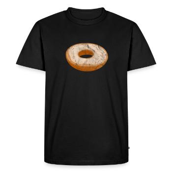 Bagel - T-shirt Premium bio Homme - noir - Devant - Nico (187cm)