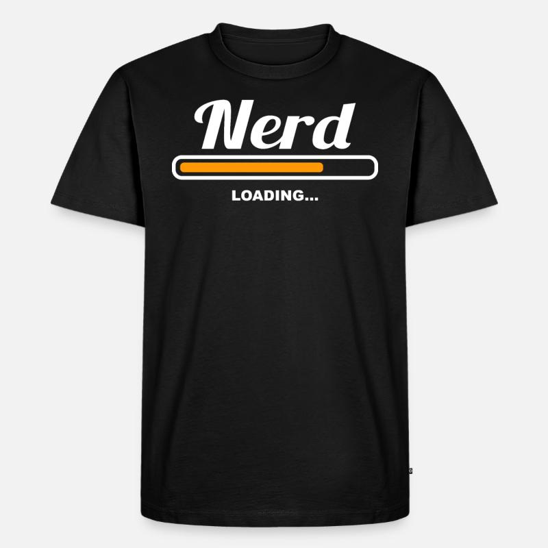 Nerd Loading - Men's Premium Organic T-Shirt - black