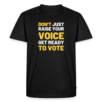 Vote politique parti Justice gouvernement - T-shirt Premium bio Homme - noir - Devant - Nico (187cm)