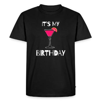 Fête d’anniversaire club fête club - T-shirt Premium bio Homme - noir - Devant - Nico (187cm)