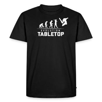 EVOLUTION OF TABLETOP - T-shirt Premium bio Homme - noir - Devant - Nico (187cm)