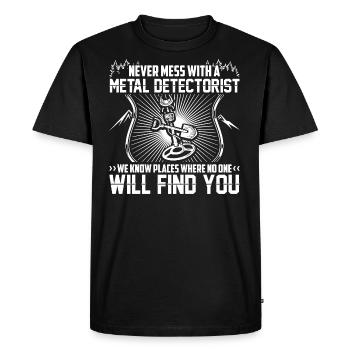 Détecteur de métaux | Détecteur Gondler Idée cadeau - T-shirt Premium bio Homme - noir - Devant - Nico (187cm)