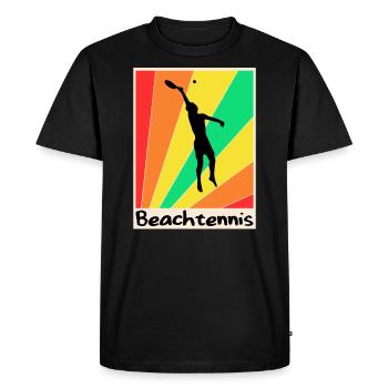 Regardez poster Tenis Playa - T-shirt Premium bio Homme - noir - Devant - Nico (187cm)