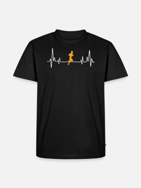 running t-shirt gift idea - Men's Premium Organic T-Shirt - black