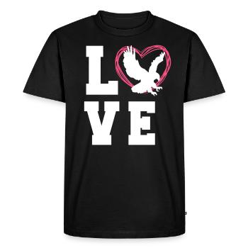 T-shirt Hawk pour femme - T-shirt Premium bio Homme - noir - Devant - Nico (187cm)