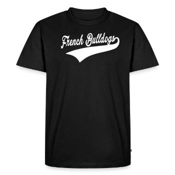 French Bulldog Unique Christmas Gift - T-shirt Premium bio Homme - noir - Devant - Nico (187cm)