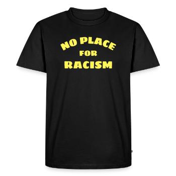 Racism human rights anti-ensity - Men's Premium Organic T-Shirt - black - Front - Nico (187cm)