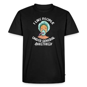 Anesthesia Anesthesiologist doctor medicine gift - Men's Premium Organic T-Shirt - black - Front - Nico (187cm)