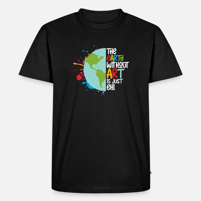 Kunst - Männer Premium Bio T-Shirt - Schwarz