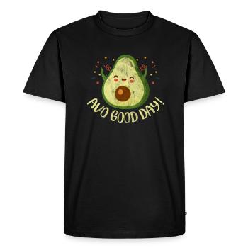 Avocado - T-shirt Premium bio Homme - noir - Devant - Nico (187cm)