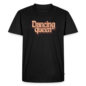 disco - Men's Premium Organic T-Shirt - black - Front - Nico (187cm)