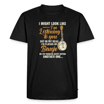 Banjo - T-shirt Premium bio Homme - noir - Devant - Nico (187cm)