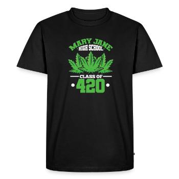 420 Cannabis Chanvre Herbe Herbe Ganja Joint Cadeau - T-shirt Premium bio Homme - noir - Devant - Nico (187cm)