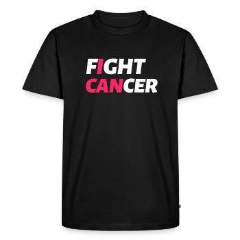 Fight Cancer Cancer Hôpital chimio thérapie - T-shirt Premium bio Homme - noir - Devant - Nico (187cm)