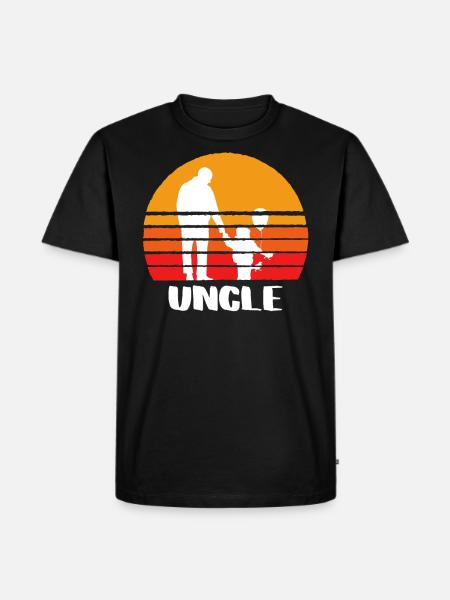 The Uncle - Männer Premium Bio T-Shirt - Schwarz
