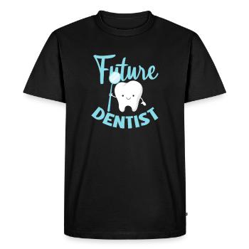 Dentiste Dentiste Dentiste Dentist Dents Cadeau - T-shirt Premium bio Homme - noir - Devant - Nico (187cm)
