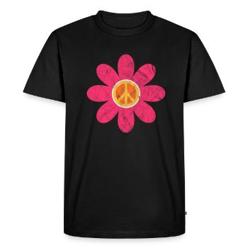 Hippie - T-shirt Premium bio Homme - noir - Devant - Nico (187cm)