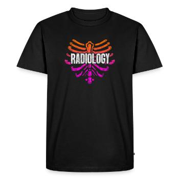 radiologie - T-shirt Premium bio Homme - noir - Devant - Nico (187cm)