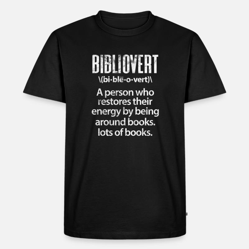 Lesen - Männer Premium Bio T-Shirt - Schwarz