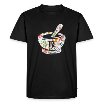 Pharmacy - Men's Premium Organic T-Shirt - black - Front - Nico (187cm)