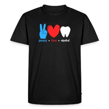 Dentiste Dentiste Dentiste Dentist Dents Cadeau - T-shirt Premium bio Homme - noir - Devant - Nico (187cm)