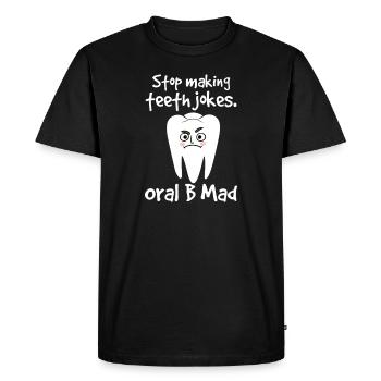 Dentiste Dentiste Dentiste Dentist Dents Cadeau - T-shirt Premium bio Homme - noir - Devant - Nico (187cm)