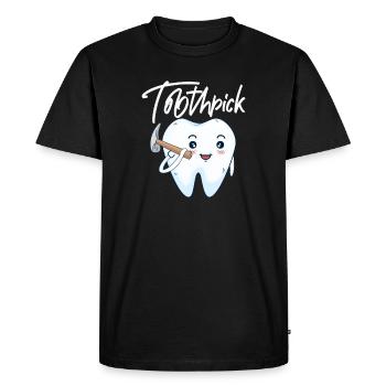 Dentiste Dentiste Dentiste Dentist Dents Cadeau - T-shirt Premium bio Homme - noir - Devant - Nico (187cm)