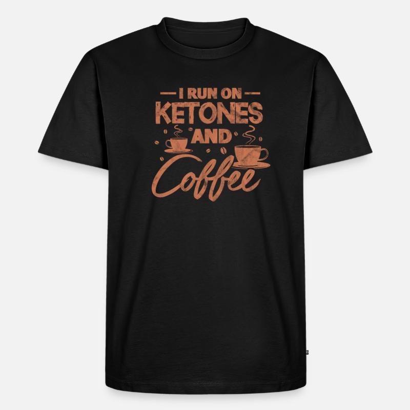 Keto Diät - Männer Premium Bio T-Shirt - Schwarz