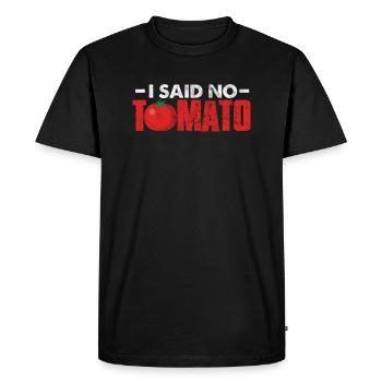 Tomate - T-shirt Premium bio Homme - noir - Devant - Nico (187cm)