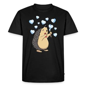 Un joli costume de hérisson - T-shirt Premium bio Homme - noir - Devant - Nico (187cm)