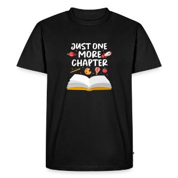 Read Book Bookworm Books Bookworm Gift - Men's Premium Organic T-Shirt - black - Front - Nico (187cm)
