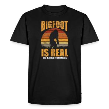 Sasquatch - T-shirt Premium bio Homme - noir - Devant - Nico (187cm)