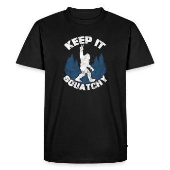 Sasquatch - T-shirt Premium bio Homme - noir - Devant - Nico (187cm)