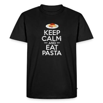 Pâtes alimentaires - T-shirt Premium bio Homme - noir - Devant - Nico (187cm)