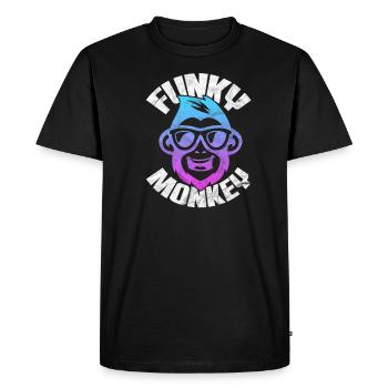 Funk de singe - T-shirt Premium bio Homme - noir - Devant - Nico (187cm)