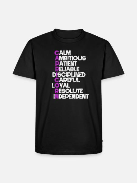 Sternzeichen Steinbock - Männer Premium Bio T-Shirt - Schwarz