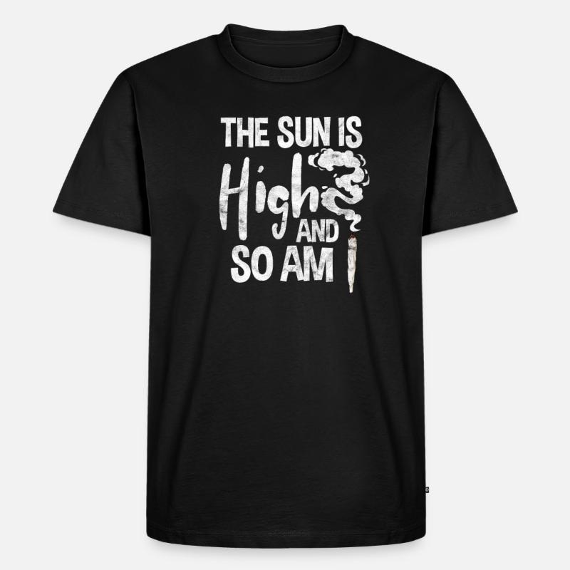 Cannabis - Männer Premium Bio T-Shirt - Schwarz