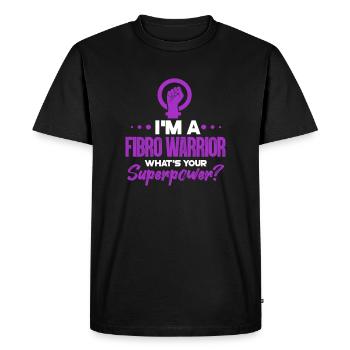 Fibromyalgie Fibro Fibromyalgie Rhumatisme Cadeau - T-shirt Premium bio Homme - noir - Devant - Nico (187cm)