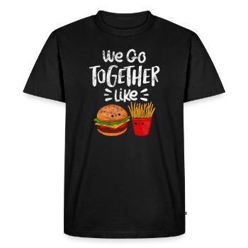 Burger Friesmes - T-shirt Premium bio Homme - noir - Devant - Nico (187cm)