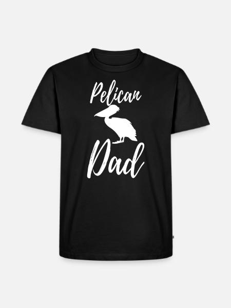 Pelican - Männer Premium Bio T-Shirt - Schwarz