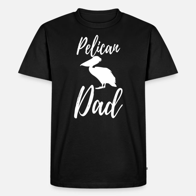 Pelican - Männer Premium Bio T-Shirt - Schwarz
