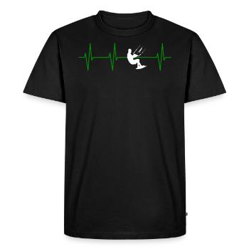 Cadeau de kitesurf pour votre maman et votre papa - T-shirt Premium bio Homme - noir - Devant - Nico (187cm)
