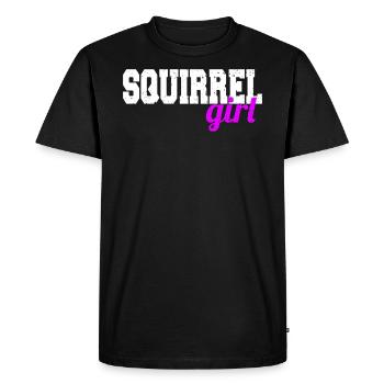 Squirrel girl - Men's Premium Organic T-Shirt - black - Front - Nico (187cm)