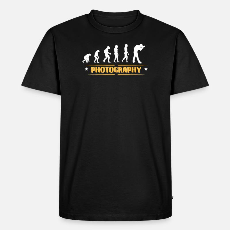 EVOLUTION PHOTOGRAPHY - Männer Premium Bio T-Shirt - Schwarz
