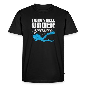 Diver - Men's Premium Organic T-Shirt - black - Front - Nico (187cm)
