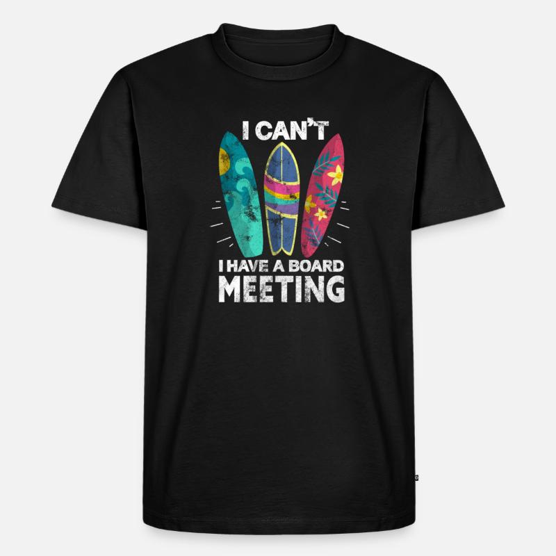 Surfen - Männer Premium Bio T-Shirt - Schwarz