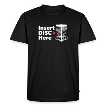 Disc Golf Frisbee Disc Golf Gift - Men's Premium Organic T-Shirt - black - Front - Nico (187cm)