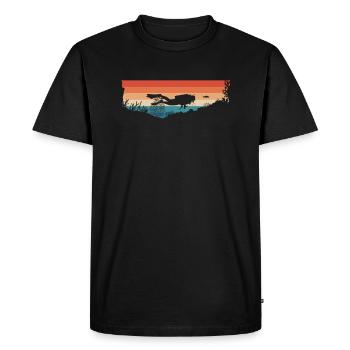 Plongeurs Plongée Mer Vacances Plongée Cadeau - T-shirt Premium bio Homme - noir - Devant - Nico (187cm)
