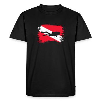 Plongeurs Plongée Mer Vacances Plongée Cadeau - T-shirt Premium bio Homme - noir - Devant - Nico (187cm)